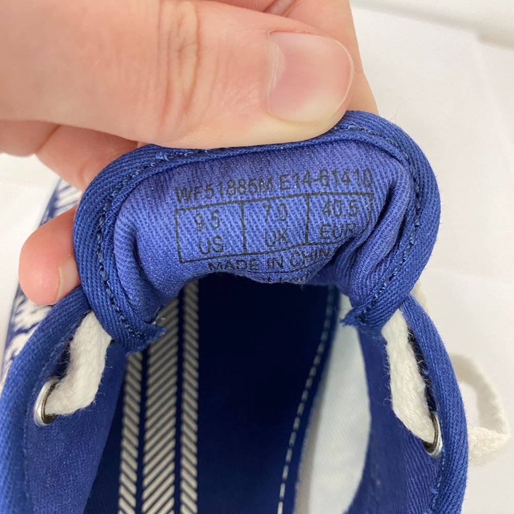 Keds Women's 9.5 Blue White Champion Ikat Oxford Tennis Shoes - Picture 5 of 9